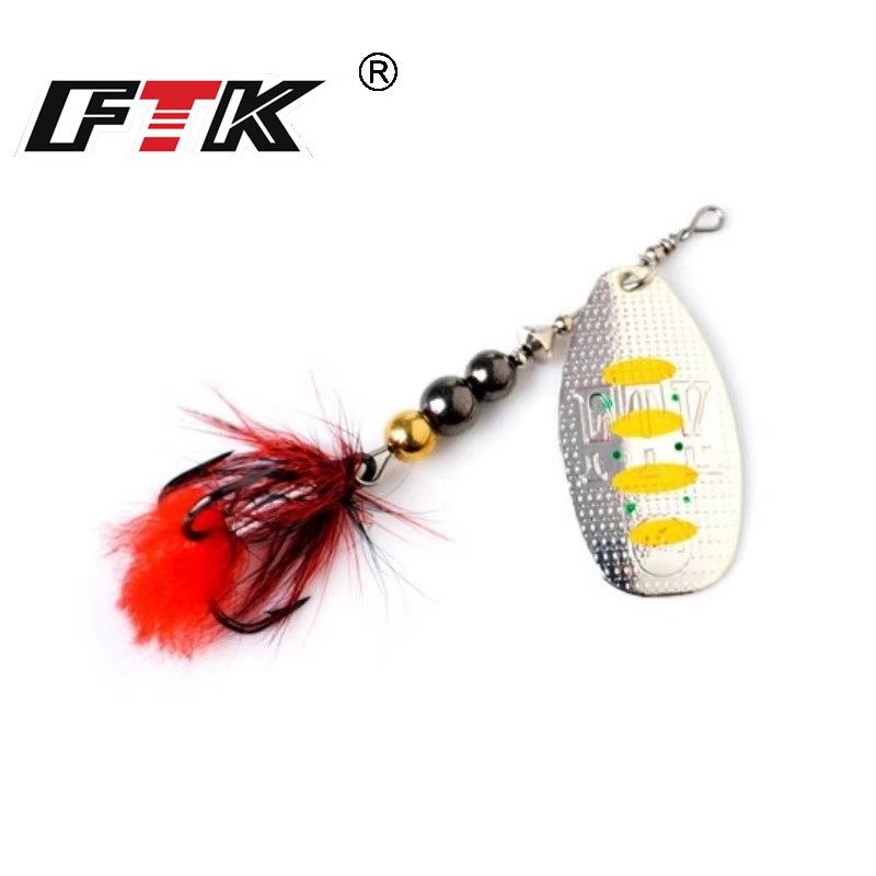 Fishing Hook Treble - Przynęta wędkarska metalowa FTK, spinnerbait 8g