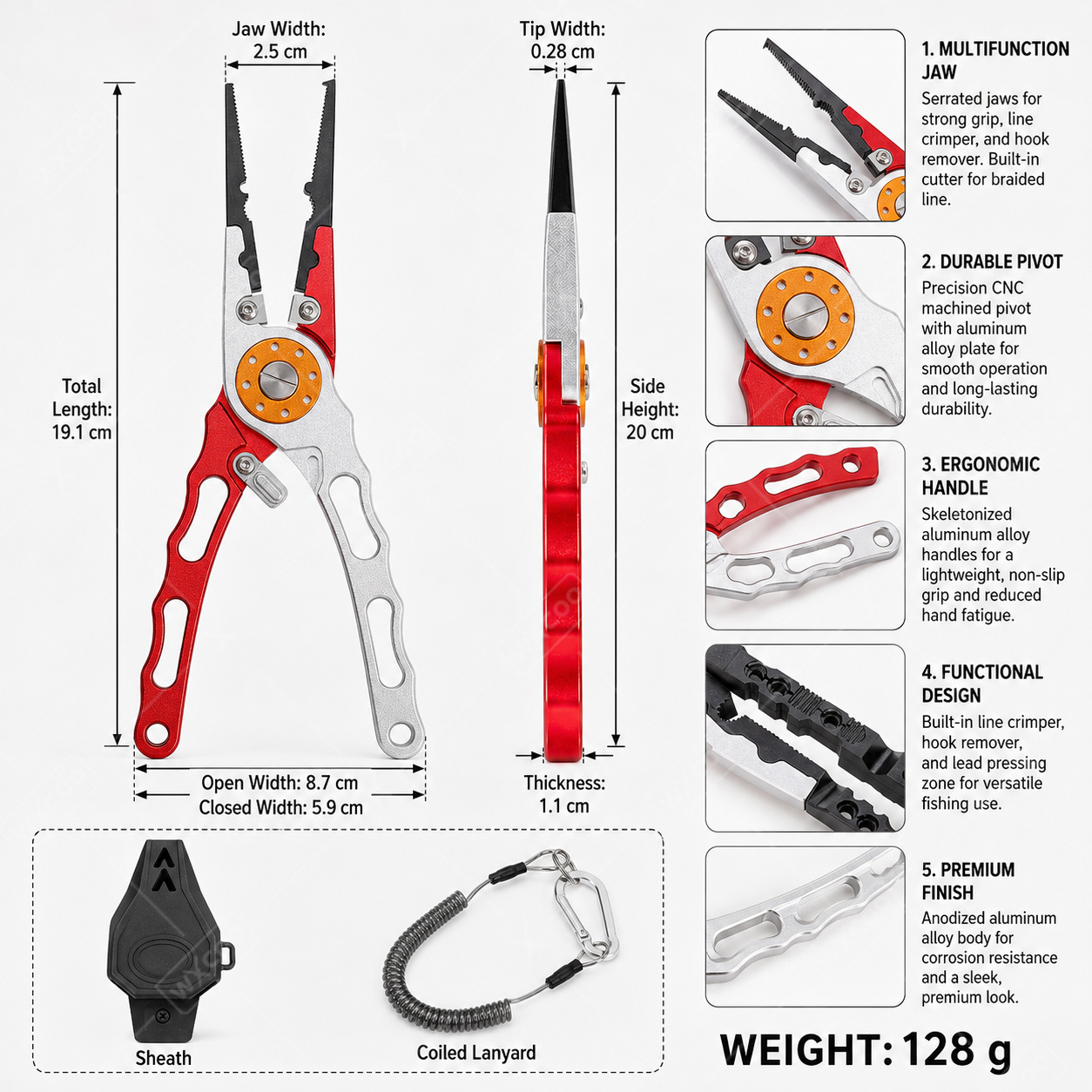 Szczypce do kółek łączników WX – Fishing Hook Remover recenzja i cena