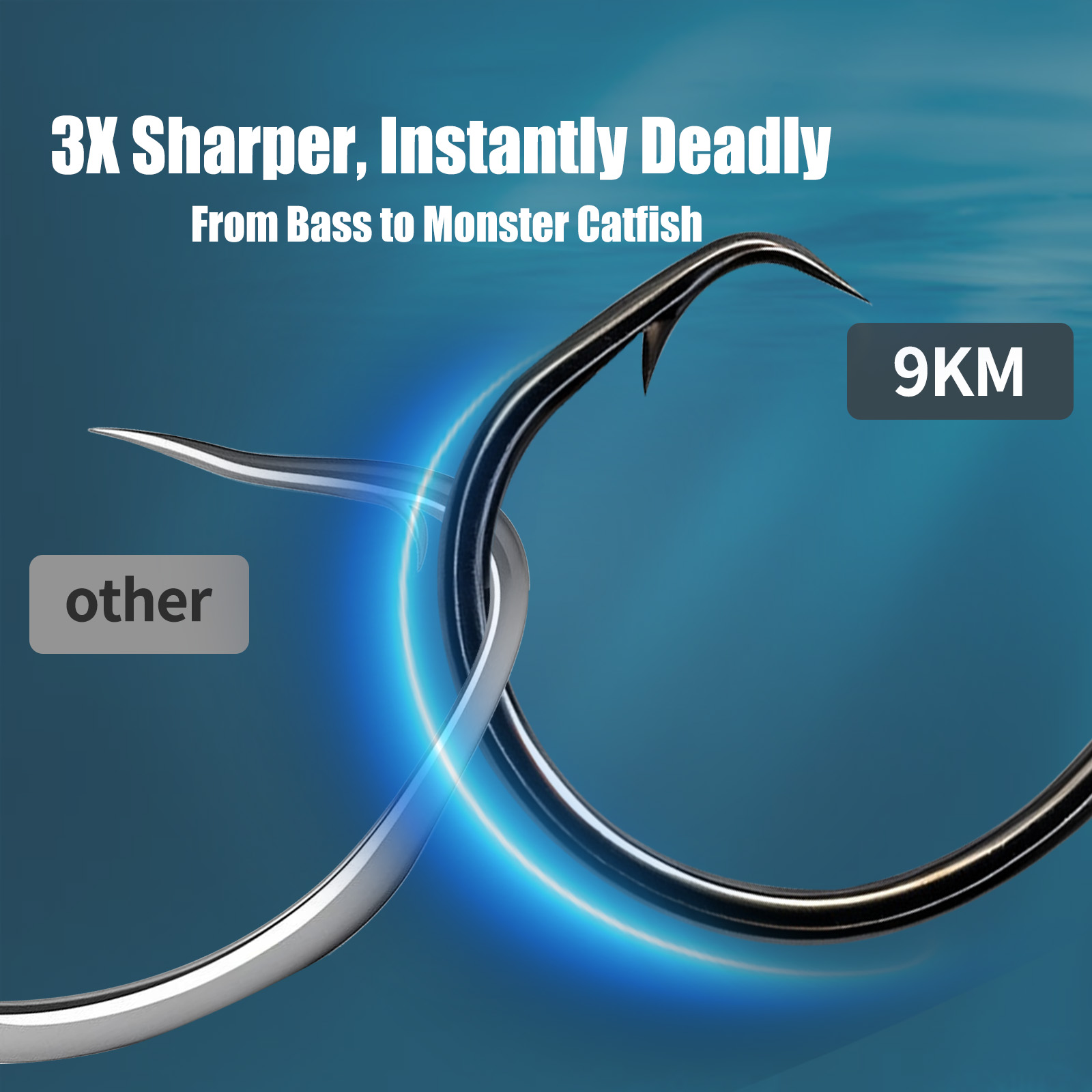 Haczyki wędkarskie 9KM, kręgle – Fishing Hook Offset recenzja i cena